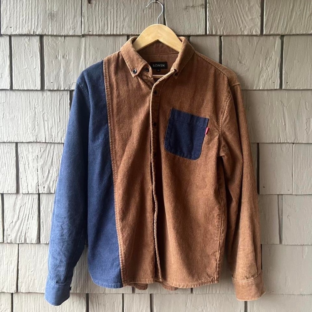 Ronin Division Corduroy Shirt - Sapphire/Bronze (M) - Picture 3 of 5